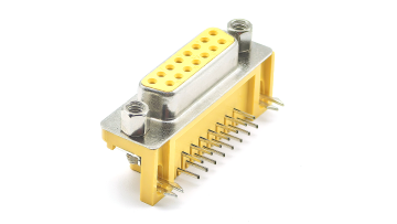 90 degree DIP yellow glue D-SUB connector
