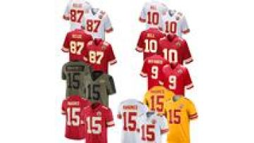 Mens Kansas City Chiefs Stitched NFL Jerseys - Patrick Mahomes, JuJu Smith-Schuster, Kelce, and More1