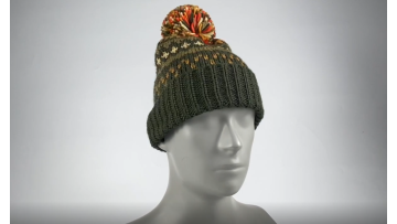 knitted jacquard winter hat