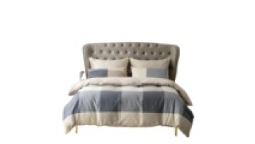 Rancho Plaid Duvet Cover Queen 100% Microfiber Geometric Bedding 3pc Set Print Nordic Style Reversible Solid Color Duvet Cover1