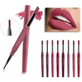 14 Color Double-end Lip Makeup Lipstick Pencil Waterproof Long Lasting Tint Sexy Red Lip Stick Beauty Matte Liner Pen Lipstick