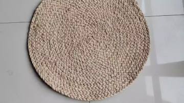 natural raffia rug braided straw rug carpet1
