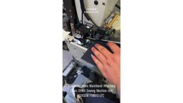 Automatic Jeans Waistband Attaching Chainstitch Sewing Machine Unit FOXSEW FX6612-UTC