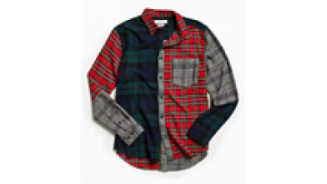 Custom OEM Men's Flannel Shirt with Embroidered Logo - Plus Size 100% Cotton Long Sleeve1