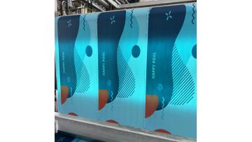 Livite 0.38mm green printed matte PVC coated fabric for swimming pool materials is in production.