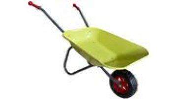 Kids Metal Wheelbarrow Toy for Play and Gardening1