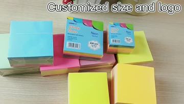 sticky note cube