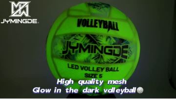 high quality size 5 mesh glow in the dark volleyball