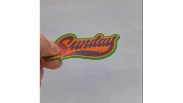 Temperature-variable multi-color silicone transfer label