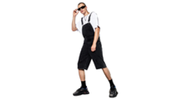 High Quality Denim Jeans Shorts Overalls Jumpsuit With Adjustable Buckle For Man1