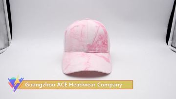 Pink Tie Dye Baseball Cap
