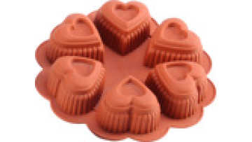 LD-B0006  Hot sales silicone cake molds love shape silicone cake molds1