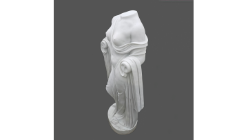 Elegant Classical White Marble Torso Statue for Sophisticated Home Decor