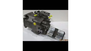 A11V axial piston pump in tandem with a gear pump