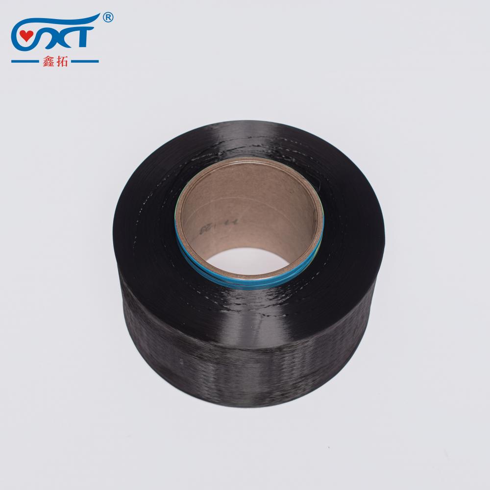 Raw Black  High quality wholesale 100% polyester textile poy 100/144 yarn
