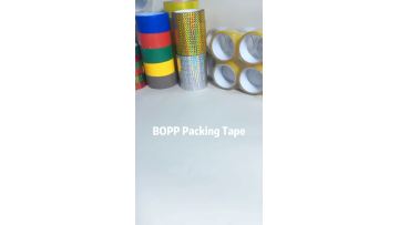 3 different colors of Bopp packing tape