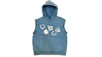 Men Blank Gym 100% Cotton Sleeveless Hoodie with Zipper Embroidery Custom Street Hoodies1