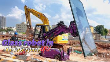 Glass Installation in Tight Spaces: The WSR-1000M Robot