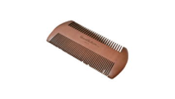 Handmade Wooden Beard and Mustache Comb with Fine Coarse Teeth1