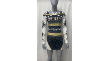 gold cheer uniform