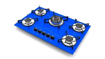 Blue 5 Burner Gas Table