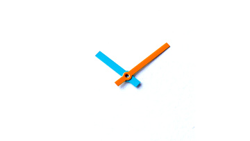 colorful watch hands 