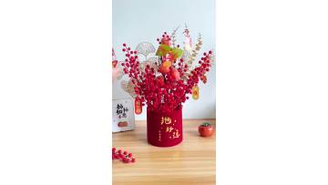 ZhiXia Wholesale Foam and Plastic Red Fruit Blueberry Branches for Christmas Home Decor1