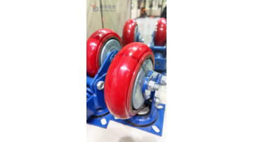 Heavy duty shock absorber caster wheel