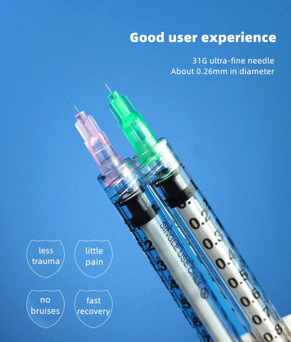 Disposable Medical Hypodermic Nano Needle Filler Injection