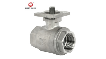 2pc thread ball valve with platform