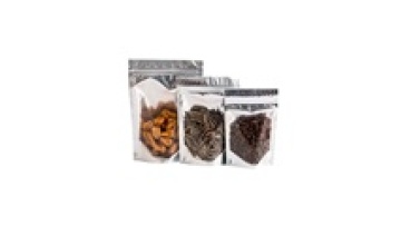 Many Sizes Glossy Clear Front Aluminum Foil Packaging Silver Back Foil Mylar Stand Up Pouches Zip Lock Zipper Bag1