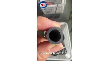 Black silicone foam tube