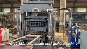 Hydraulic system automatic brick making machine QT10-15