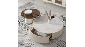 Living Room Luxury Art Design Side Round Glass Living Cafe Room Modern Coffee Table1