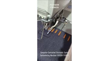 Computer-Controlled Eyelet Buttonholing Machine FX9820