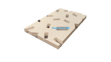 Irregular perforated gypsum ceiling tiles