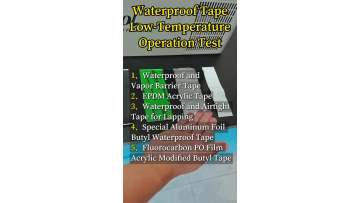 Waterproof Tape Low-Temperature Performance Test: -10°C Application Test