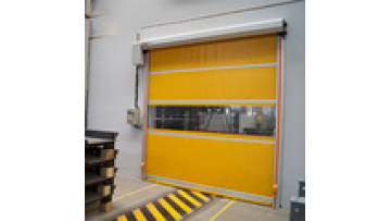 Turkey Use Factory Pvc Roll Up Fast High Speed Roller Shutter Yellow  Rapid Door With Door Frame1
