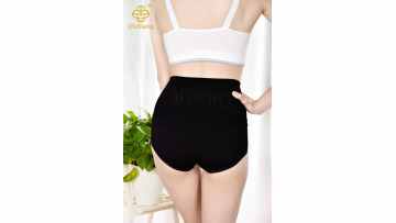 Women's seamless high waist breathable cotton underwear