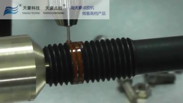 Thread Coating Machine With Valve Dispensing For Per-Coating Adhesive TH-2004L3-KJ1
