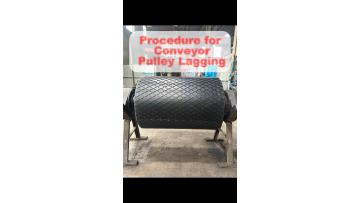 Conveyor Pulley Rubber Lagging Installation Process