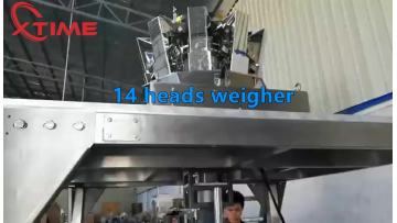 Peanut automatic weighing filling can seaming canning packaging line1