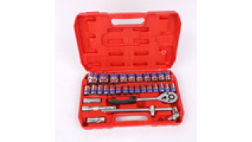 32Pcs Hot Sale Chrome-plated Tool Kits High Quality Tool Kits With Solid Metal Auto Repair Hand Tool Socket Wrench Set1
