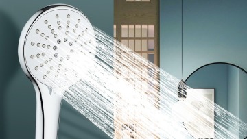 Manerales de ducha NEGRO Mano Shower Head with 3 Spray Bano Modes1