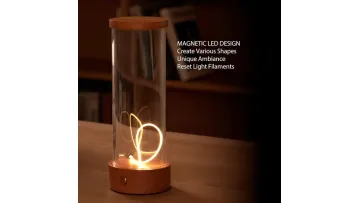 Sleek Rechargeable Bedside Night Light with Magnetic Modern Ambient Lighting1