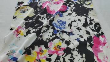Good design Flower Pattern POLY 96% SP 4% Breathable Printed Single Jersey Fabric For T-shirt/Leisure wear1
