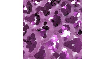 Purple Fish Scale Sequined Lace Mesh Fabric chiffon sequin fabric by the yard1