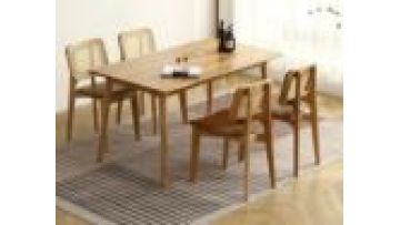 New design  modern furniture fast food  wood and rattan dining kitchen  for restaurant chair1