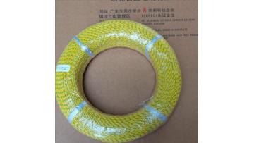 Silicone Braided Wire Yellow-Green