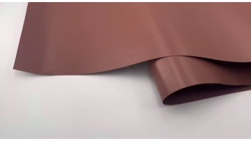 500gsm coffee-colored heavy PVC tarpaulin